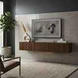 Brown Floating TV Stand | OROA