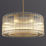 Modern European furniture - 37" Gold Water Ripple Glass Chandelier - www.oroa.com