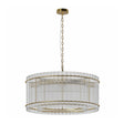 Modern European furniture - 37" Gold Water Ripple Glass Chandelier - www.oroa.com