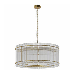 Modern European furniture - 37" Gold Water Ripple Glass Chandelier - www.oroa.com