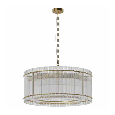 Modern European furniture - 37" Gold Water Ripple Glass Chandelier - www.oroa.com