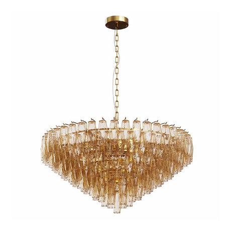 14-Light Gold Modern Round Chandelier | OROA
