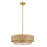 Modern Boho Drum Rattan Chandelier | OROA