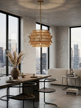 Modern European furniture - Hand-Woven Rattan Pendant Light - www.oroa.com