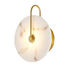 Round Alabaster Wall Sconce - OROA - view 1