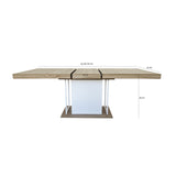Modern European furniture - Modern Extendable Wood Dining Table - www.oroa.com