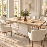 Modern European furniture - Modern Extendable Wood Dining Table - www.oroa.com