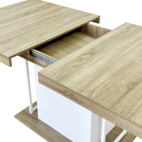 Modern European furniture - Modern Extendable Wood Dining Table - www.oroa.com