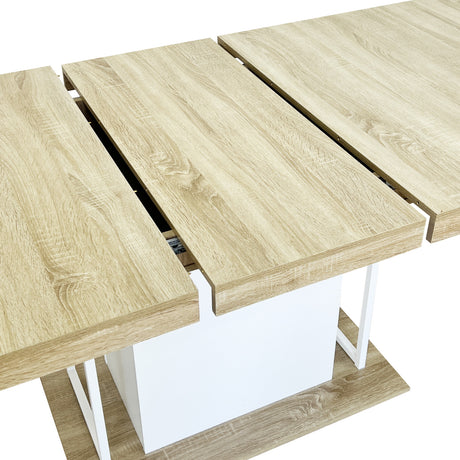 Modern European furniture - Modern Extendable Wood Dining Table - www.oroa.com
