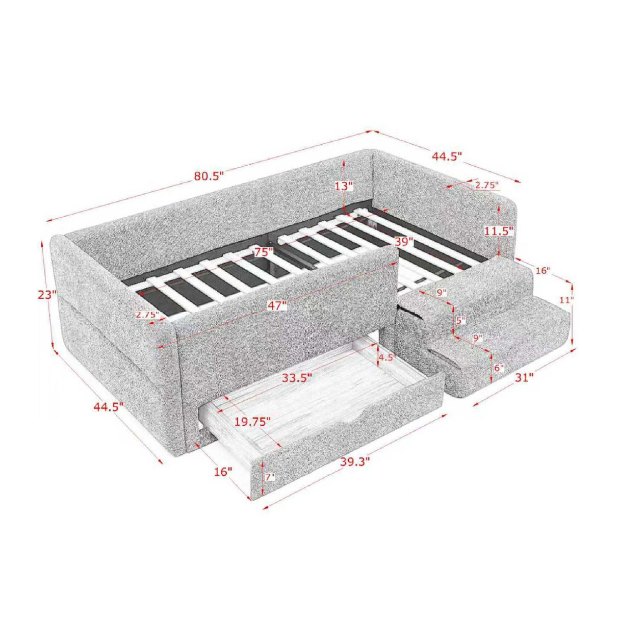Twin Size Safe Cozy Kids Bed | OROA Kids