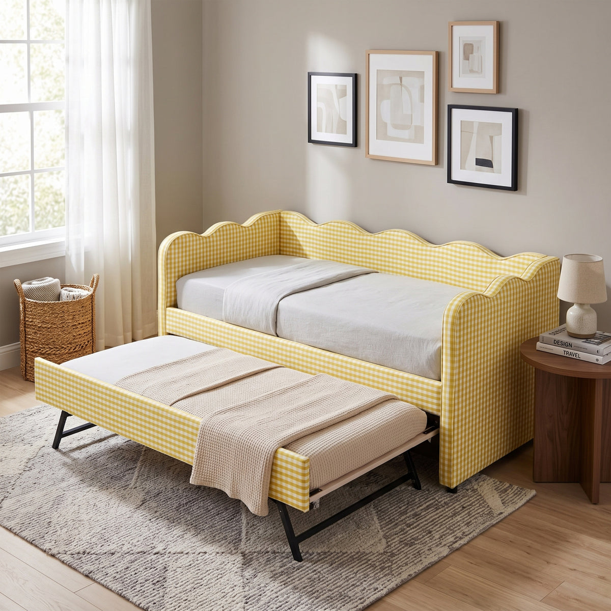 Yellow Twin Size Sofa Bed | OROA