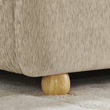 Queen Chenille Wingback Upholstered Gas Lift Bed | OROA