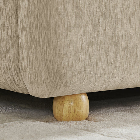 Queen Chenille Wingback Upholstered Gas Lift Bed | OROA