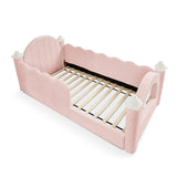Pink Twin Size Solid Wood Bed Frame | OROA Kids