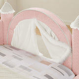 Pink Twin Size Solid Wood Bed Frame | OROA Kids