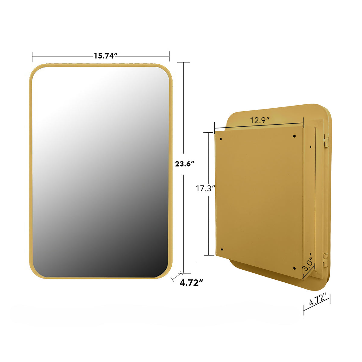 Bathroom Storage Medicine Cabinet with Mirror | OROA
