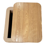 Fluted Natural Wood Lift-Top Coffee Table | OROA