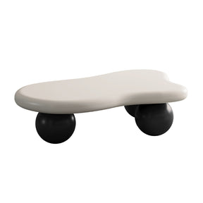 Modern European furniture - White Top Cloud Shaped Coffee Table  - www.oroa.com