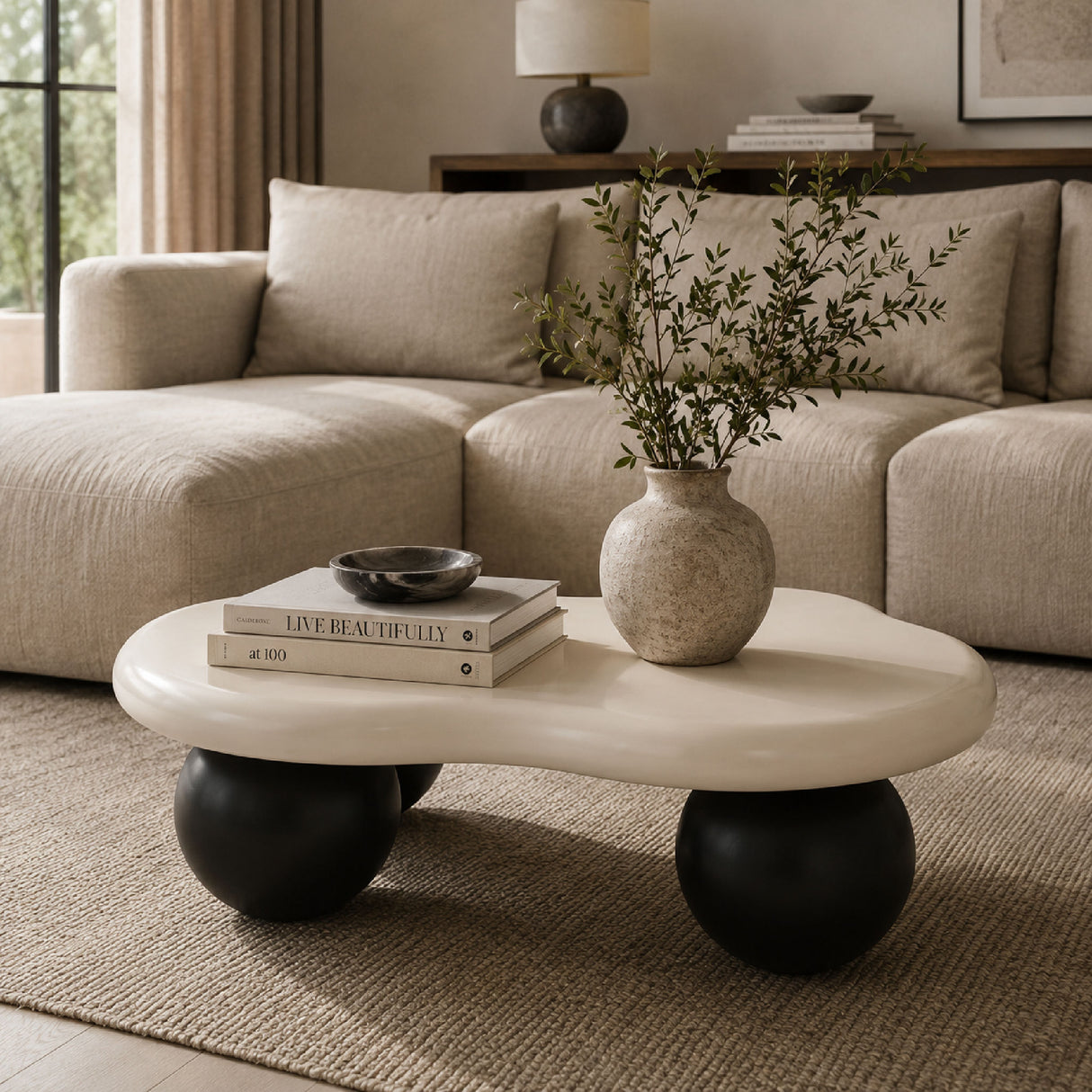 White Top Cloud Shaped Coffee Table | OROA