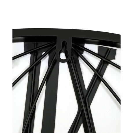 Modern European furniture - Modern Black Metal World Map Wall Clock - www.oroa.com