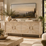 Rustic Farmhouse Credenza TV Stand Antique Natural | OROA