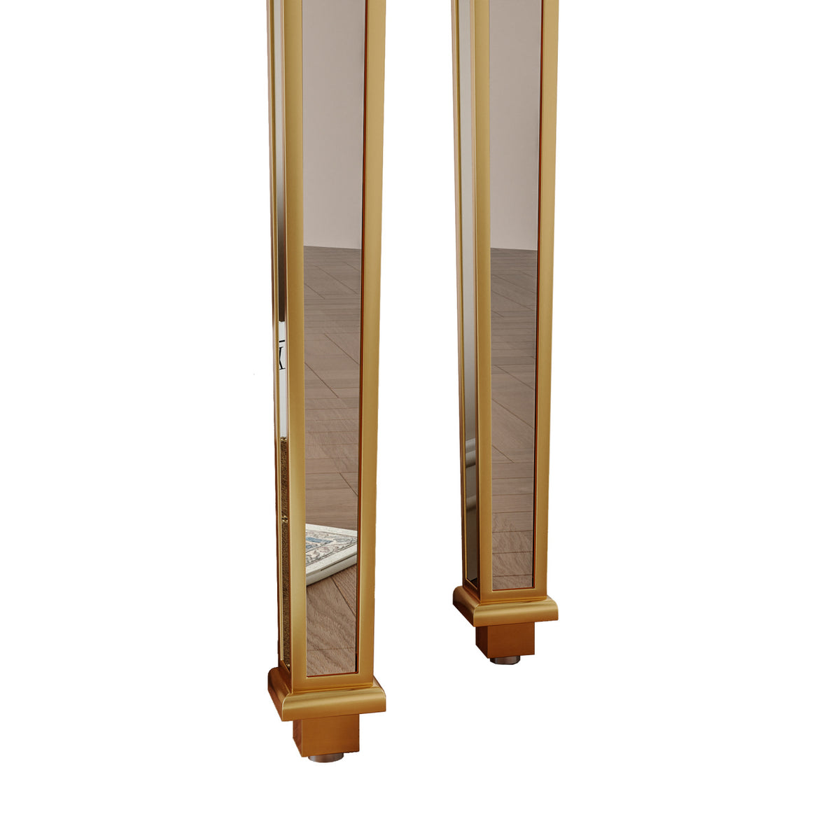 Modern European furniture - Gold Mirror Console Table - www.oroa.com