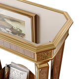 Modern European furniture - Gold Mirror Console Table - www.oroa.com