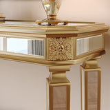 Modern European furniture - Gold Mirror Console Table - www.oroa.com