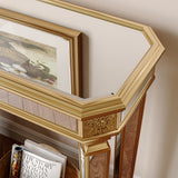 Modern European furniture - Gold Mirror Console Table - www.oroa.com