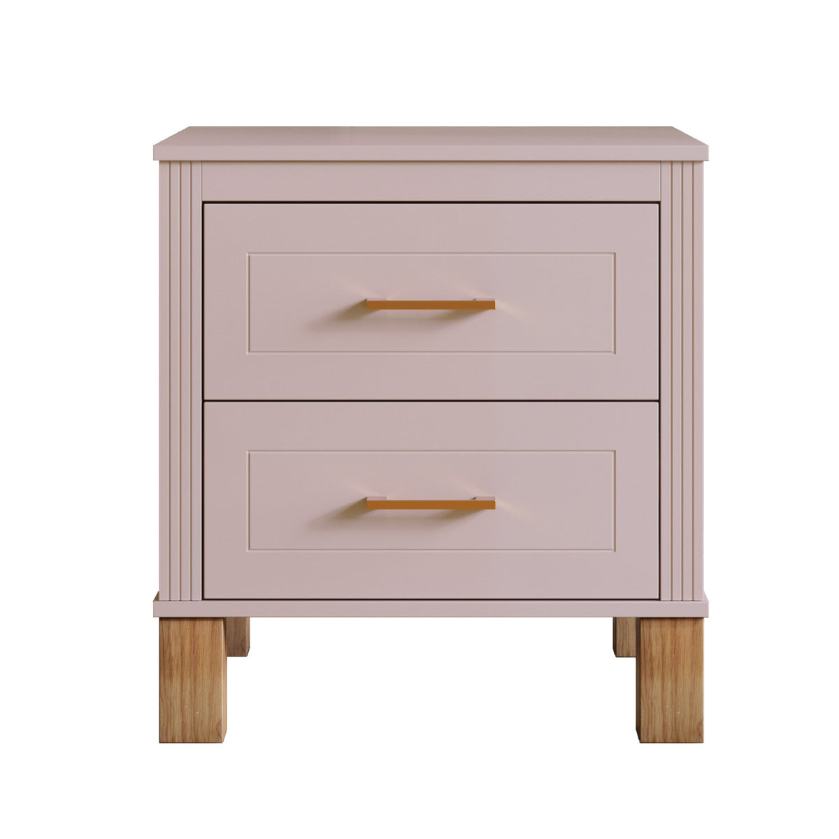Pink 2 Drawer Nightstand | OROA Kids
