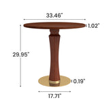 Walnut Round Dining Table | OROA
