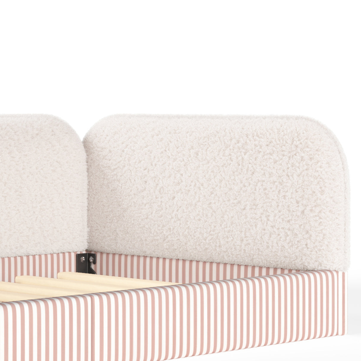 Twin Upholstered Montessori Floor Bed with Guardrails | OROA Kids