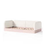 Twin Upholstered Montessori Floor Bed with Guardrails | OROA Kids
