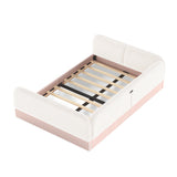 Upholstered Teddy Fleece Floor Bed Frame | OROA Kids