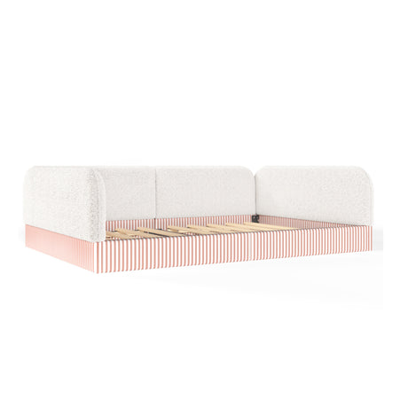 Upholstered Teddy Fleece Floor Bed Frame | OROA Kids