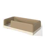 Brown Twin Upholstered Montessori Floor Bed Frame | OROA Kids