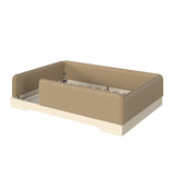 Full Size Faux Leather Upholstered Floor Bed | OROA Kids