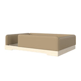 Full Size Faux Leather Upholstered Floor Bed | OROA Kids