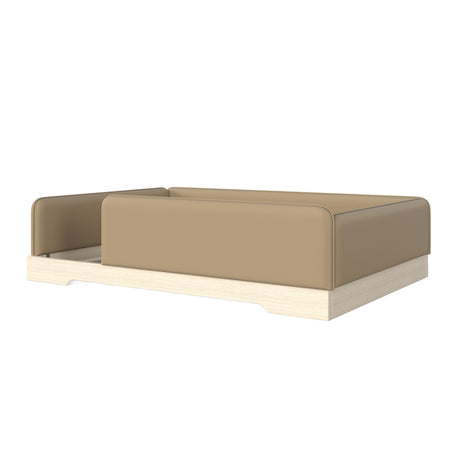 Full Size Faux Leather Upholstered Floor Bed | OROA Kids