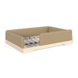 Full Size Faux Leather Upholstered Floor Bed | OROA Kids