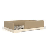 Full Size Faux Leather Upholstered Floor Bed | OROA Kids