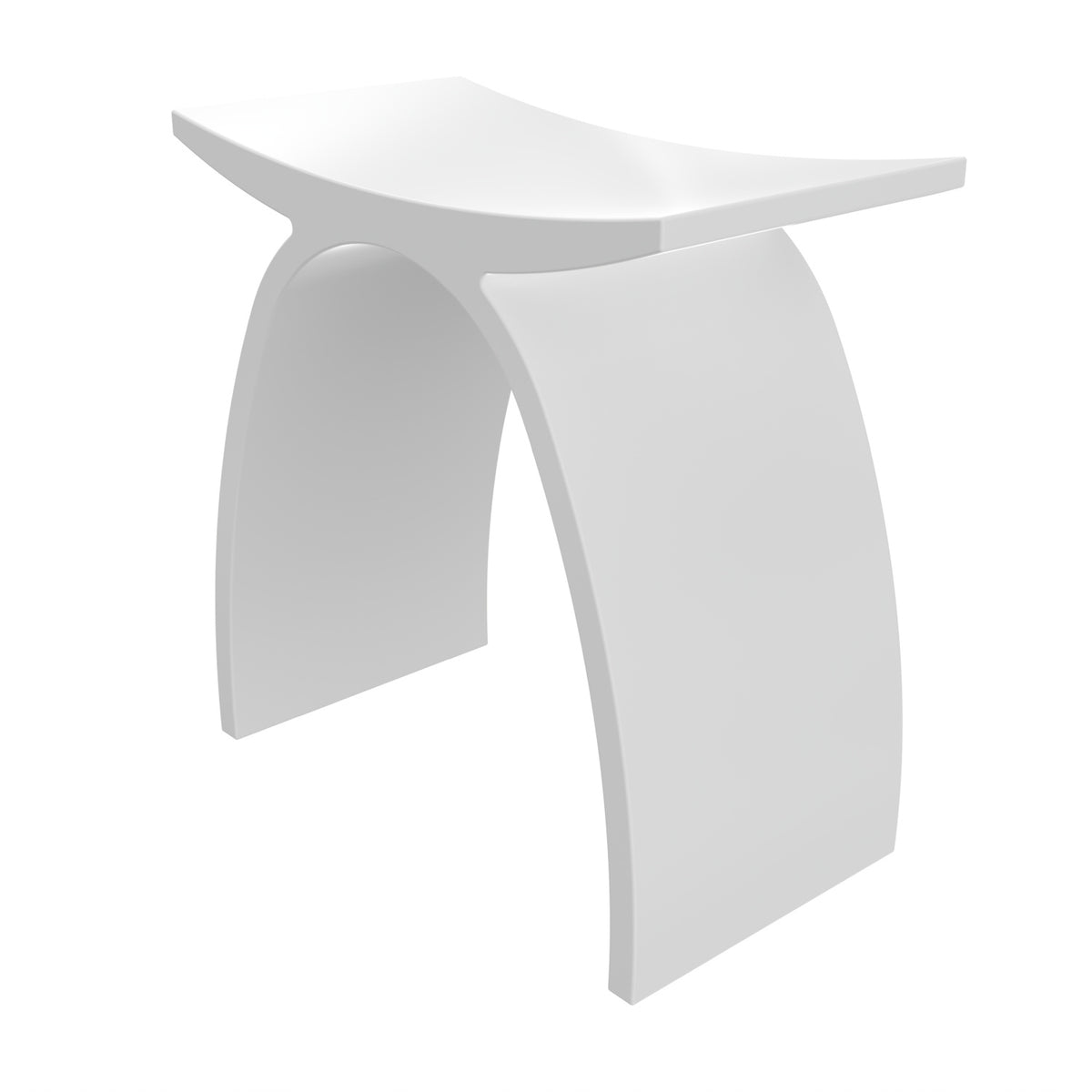 White Arched Bathroom Stool | OROA