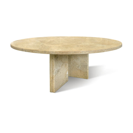 Gold Yellow Beige Marble Coffee Table | OROA