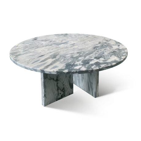 Blue Gray Natural Marble Coffee Table | OROA