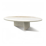 White Round Marble Coffee Table | OROA
