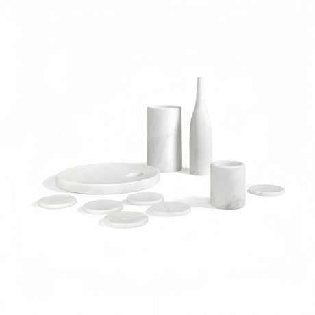 White Marble Dining Room Accessories Set (10) | OROA
