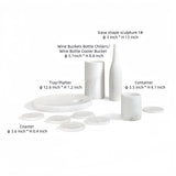 White Marble Dining Room Accessories Set (10) | OROA