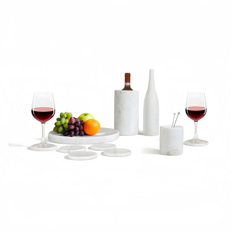 White Marble Dining Room Accessories Set (10) | OROA