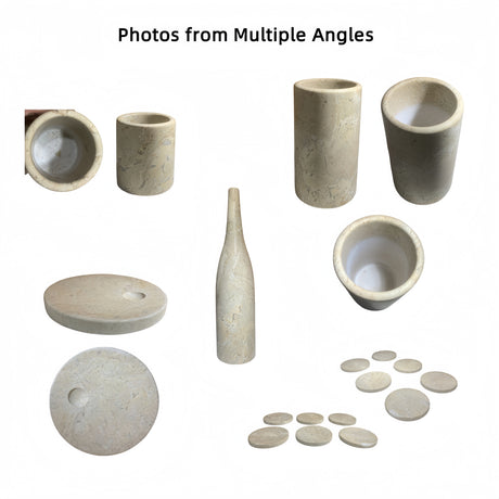 Luxury Natural Marble Dining Room Accessories Set (10) | OROA