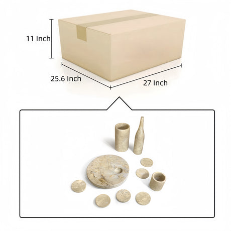 Luxury Natural Marble Dining Room Accessories Set (10) | OROA